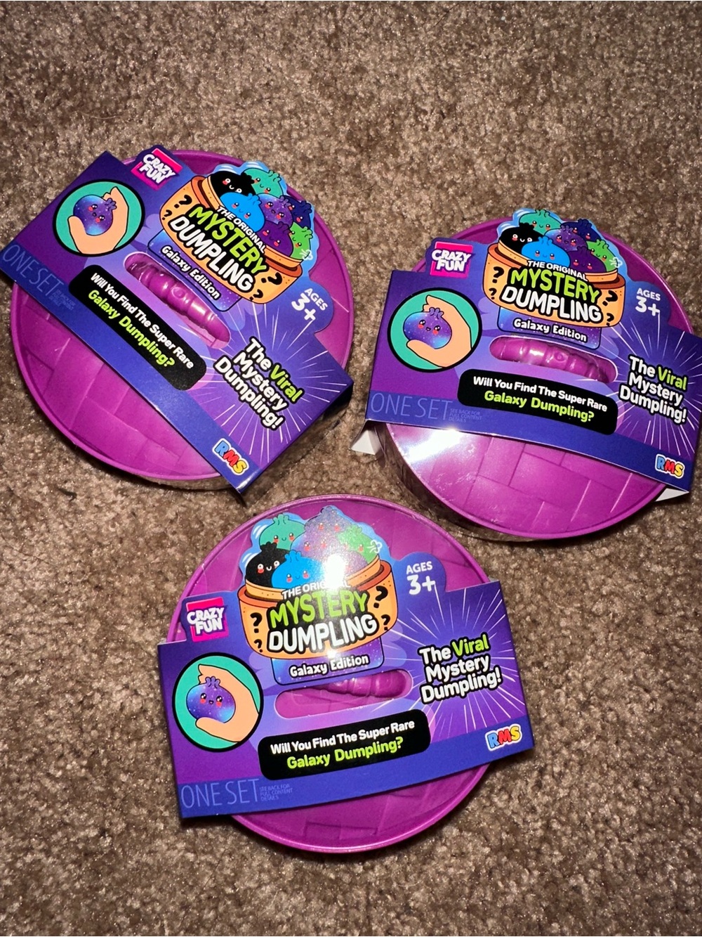 NEW RMS Mystery Dumpling Galaxy Edition Lot - Purple